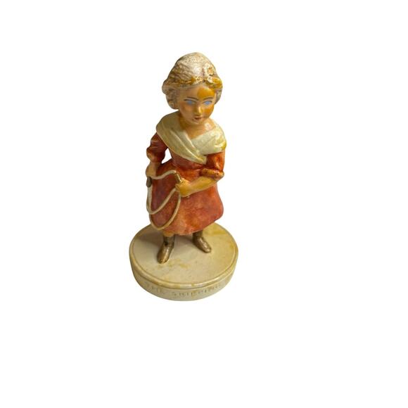 Sebastian Miniatures Signed Figurine The Pilgrims The Skipping Rope 1978 4" - Picture 2 of 6